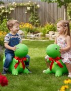 MalPlay Jucarie gonflabila de sarit pentru copii Green Dino inaltime 49cm cu pompa inclusa
