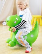 MalPlay Jucarie gonflabila de sarit pentru copii Green Dino inaltime 49cm cu pompa inclusa