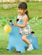 MalPlay Jucarie gonflabila din cauciuc de sarit pentru copii cu pompa inclusa utilizare versatila portabila dimensiune 46 x 55 x 25 cm blue giraffe