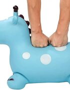 MalPlay Jucarie gonflabila din cauciuc de sarit pentru copii cu pompa inclusa utilizare versatila portabila dimensiune 46 x 55 x 25 cm blue giraffe