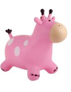 MalPlay Jucarie gonflabila din cauciuc de sarit pentru copii cu pompa inclusa utilizare versatila portabila dimensiune 46 x 55 x 25 cm pink giraffe