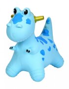 MalPlay Jucarie gonflabila pentru copii Blue Dino din cauciuc rezistent cu pompa inclusa dimensiune 50 x 52 x 26 cm