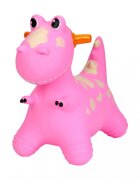 MalPlay Jucarie gonflabila pentru copii Pink Dino din cauciuc rezistent cu pompa inclusa dimensiune 50 x 52 x 26 cm