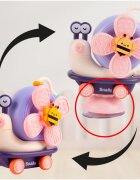 MalPlay Jucarie interactiva pentru copii Funny Snail fixare cu ventuza dimensiune 16.5 x 12.5 x 8 cm