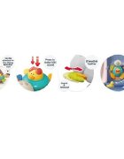 MalPlay Jucarie pentru baie cu ventuza de fixare efecte sonore stimulare senzoriala dimensiune 10 x 12.5 x 15 cm Cute Turtle