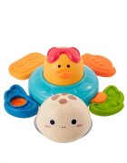 MalPlay Jucarie pentru baie cu ventuza de fixare efecte sonore stimulare senzoriala dimensiune 10 x 12.5 x 15 cm Cute Turtle
