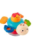 MalPlay Jucarie pentru baie cu ventuza de fixare efecte sonore stimulare senzoriala dimensiune 10 x 12.5 x 15 cm Cute Turtle