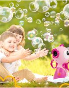 MalPlay Jucarie pentru baloane de sapun cu sunete si lumini Puisor Roz