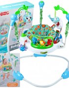 MalPlay Jumper interactiv pentru copii Blue cu sunete lumini si scaun rotativ 360
