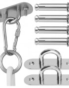 MalPlay Kit dublu de montare leagan pe tavan pentru copii Malo constructie metalica robusta cu 2 puncte de prindere