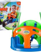 MalPlay Leagan modular 3 in 1 pentru copii multicolor cu spatar si bara de protectie detasabile prevazut cu centura si corzi de 100cm lungime 32 x 18 x 39.5 cm