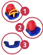 MalPlay Leagan pentru copii cu spatar Convertibil 3 in 1