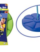 MalPlay Leagan pentru copii diametru disc 27.5cm din plastic funie 210 cm Blue Flower