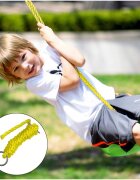 MalPlay Leagan pentru copii diametru disc 27.5cm din plastic funie 210 cm Green Flower