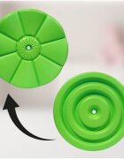 MalPlay Leagan pentru copii diametru disc 27.5cm din plastic funie 210 cm Green Flower