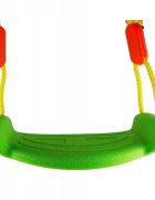 MalPlay Leagan pentru copii Green Kingsport din plastic dimensiune 41 x 17.5 x 11 cm