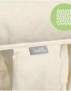 MalPlay Leagan suspendat pentru bebelusi Malo Beige cu pernute confortabile si centuri de siguranta din panza bumbac design versatil varsta 12-36 luni maxim 60 kg