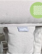 MalPlay Leagan suspendat pentru bebelusi Malo Wave Grey cu pernute confortabile si centuri de siguranta din panza bumbac design versatil varsta 12-36 luni maxim 60 kg