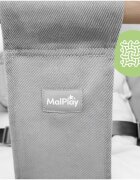 MalPlay Leagan suspendat pentru bebelusi Wave Grey sezut moale confortabil cu spatar centuri de siguranta in 5 puncte design versatil varsta 12-36 luni maxim 60 kg 70 x 44.5 x 28 cm