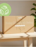 MalPlay Leagan suspendat pentru bebelusi Wave Grey sezut moale confortabil cu spatar centuri de siguranta in 5 puncte design versatil varsta 12-36 luni maxim 60 kg 70 x 44.5 x 28 cm