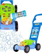 MalPlay Masina de tuns iarba Bubbles genereaza baloane din sapun cu Muzica si 2 rezerve 118ml incluse 26 x 17cm Blue