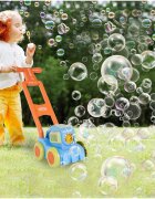 MalPlay Masina de tuns iarba cu Baloane de sapun Blue