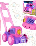 MalPlay Masina de tuns iarba cu Baloane de sapun Pink