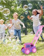MalPlay Masina de tuns iarba cu Baloane de sapun Pink
