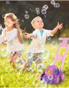 MalPlay Masina de tuns iarba cu Baloane de sapun Pink