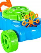 MalPlay Masina de tuns iarba generatoare de baloane din sapun cu baterii 8 inele rotative si solutie inclusa Super Bubble