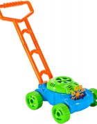 MalPlay Masina de tuns iarba generatoare de baloane din sapun cu baterii 8 inele rotative si solutie inclusa Super Bubble