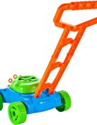 MalPlay Masina de tuns iarba generatoare de baloane din sapun cu baterii 8 inele rotative si solutie inclusa Super Bubble