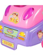 MalPlay Masinuta fara pedale Ride-On cu Pink Butterfly cu 17 melodii spatar inalt spatiu depozitare greutate maxima admisa 20 kg