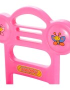MalPlay Masinuta fara pedale Ride-On cu Pink Butterfly cu 17 melodii spatar inalt spatiu depozitare greutate maxima admisa 20 kg