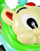 MalPlay Masinuta fara pedale Ride-on Kitty Green cu spatar inalt volan cu claxon sistem antirasturnare de la 18 luni pana la 27 kg