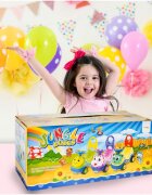 MalPlay Masinuta fara pedale Ride-on Kitty Pink cu spatar inalt volan cu claxon sistem antirasturnare de la 18 luni pana la 27 kg