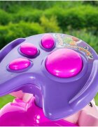MalPlay Masinuta fara pedale Ride-on Kitty Pink cu spatar inalt volan cu claxon sistem antirasturnare de la 18 luni pana la 27 kg