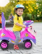 MalPlay Masinuta fara pedale Ride-on Kitty Pink cu spatar inalt volan cu claxon sistem antirasturnare de la 18 luni pana la 27 kg