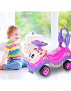 MalPlay Masinuta fara pedale Ride-on Kitty Pink cu spatar inalt volan cu claxon sistem antirasturnare de la 18 luni pana la 27 kg