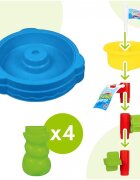 MalPlay Masuta de activitati pentru apa si nisip cu 19 accesorii incluse dimensiune 58.8 x 38.5 cm