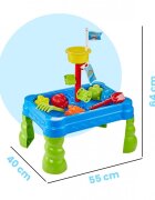 MalPlay Masuta de activitati pentru apa si nisip cu 20 accesorii incluse dimensiune 55 x 40 x 64 cm