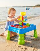 MalPlay Masuta de activitati pentru apa si nisip cu 20 accesorii incluse dimensiune 55 x 40 x 64 cm