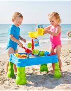 MalPlay Masuta de activitati pentru apa si nisip cu 20 accesorii incluse dimensiune 55 x 40 x 64 cm