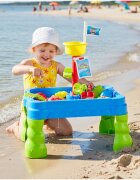 MalPlay Masuta de activitati pentru apa si nisip cu 20 accesorii incluse dimensiune 55 x 40 x 64 cm