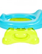 MalPlay Olita de calatorie 2 in 1 pentru copii Blue design ergonomic portabila si pliabila 17 x 25 x 27.5 cm