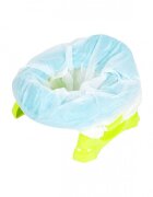 MalPlay Olita de calatorie 2 in 1 pentru copii Blue design ergonomic portabila si pliabila 17 x 25 x 27.5 cm