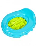 MalPlay Olita de calatorie 2 in 1 pentru copii Blue design ergonomic portabila si pliabila 17 x 25 x 27.5 cm