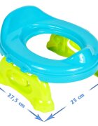 MalPlay Olita de calatorie 2 in 1 pentru copii Blue design ergonomic portabila si pliabila 17 x 25 x 27.5 cm