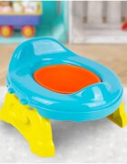 MalPlay Olita de calatorie si scaun de toaleta 2 in 1 portabila si pliabila cu vas colector detasabil 41 x 27.5 x 10 cm BlueGreen