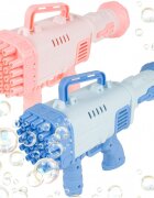 MalPlay Pistol pentru Baloane de Sapun cu 32 de duze generatoare 27.5 x 15.5 x 7.5 cm Bubble Gun Blue